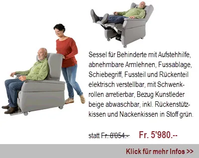 Sessel für Behinderte mit Aufstehhilfe