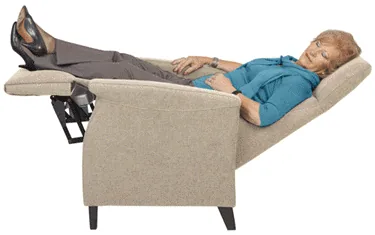 Masssessel Modell 32 in Liegeposition