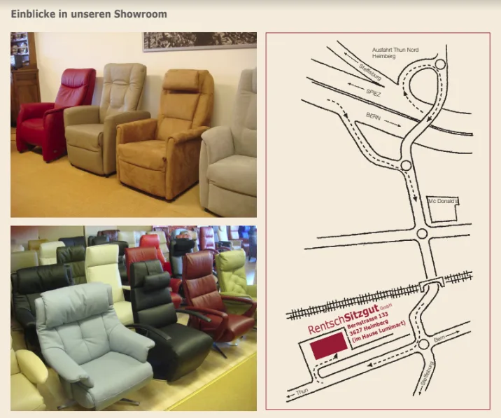 Showroom RentschSitzgut Heimberg